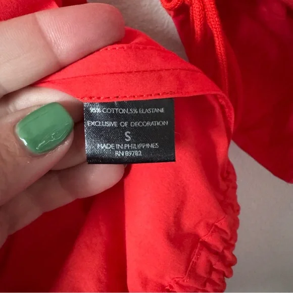 Josie Natori Red Lightweight Drawstring Utility Jacket - Picture 6 of 10